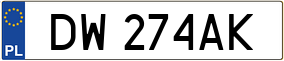 Trailer License Plate